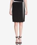 Calvin Klein Colorblocked Wrap Skirt