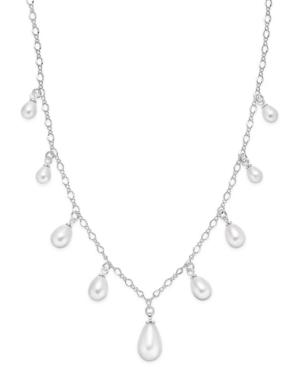 Charter Club Silver-tone Pink Briolette Imitation Pearl Statement Necklace, Only At Macy's