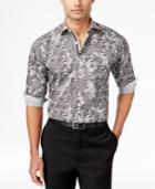 Tallia Men's Houndstooth Paisley Long-sleeve Shirt