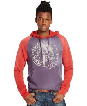 Denim & Supply Ralph Lauren Colorblocked Cotton Hoodie