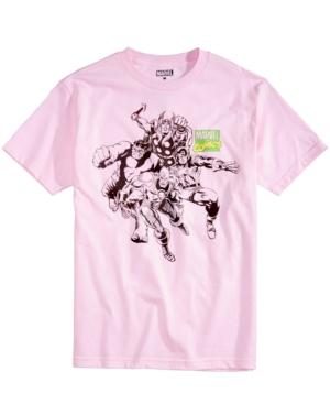 C-life Men's Marvel Comic Graphic Print T-shirt