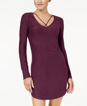 Planet Gold Juniors' Strap-detailed Soft Bodycon Dress