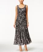 Nine West Tiered Printed Maxi Dress