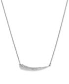 Bcbgeneration Silver-tone Crystal Horn-shaped Pendant Necklace