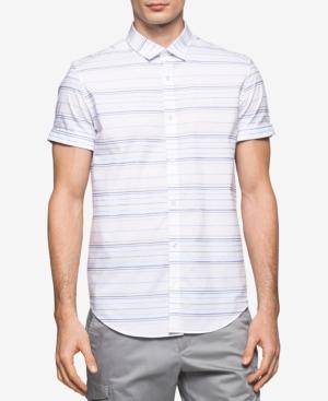 Calvin Klein Men's Striped Cotton Shirt