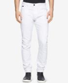 Calvin Klein Jeans Men's Tapered Painted White Jeans