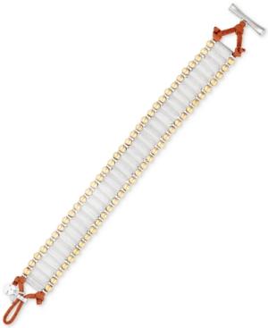 Lucky Brand Two-tone Suede Ladder Bracelet