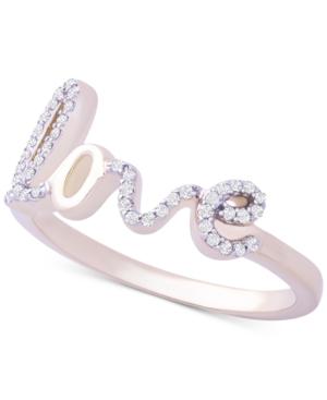 Wrapped Diamond Love Ring (1/6 Ct. T.w.) In 14k Gold, Created For Macy's