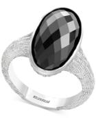 Effy Onyx Oval Textured Statement Ring In Sterling Silver
