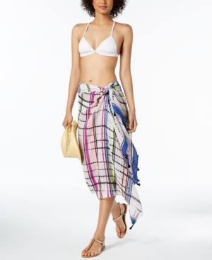 I.n.c. Dye-wash Striped Tassel Wrap & Cover-up, Created For Macy's