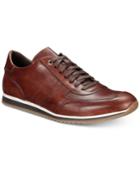 Massimo Emporio Men's Leather Lace-up Trainers, Created For Macy's Men's Shoes
