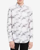 Calvin Klein Jeans Men's Blurred Plaid Moto Shirt
