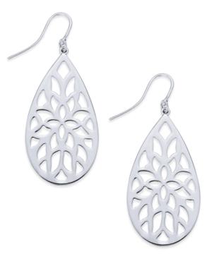 Charter Club Silver-tone Filigree Drop Earrings, Created For Macy's