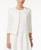 Kasper Petite Lace Open-front Jacket
