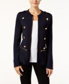 Inc International Concepts Military Sweater Jacket, Created For Macy's