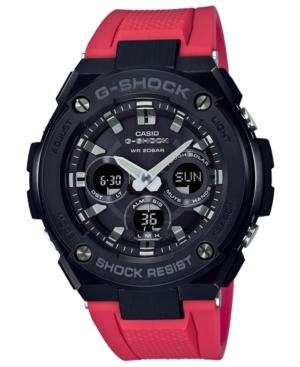 G-shock Men's Analog-digital Red Resin Strap Watch 49.3mm