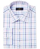 Club Room Men's Classic-fit Wrinkle Resistant Plaid Dress Shirt, Created For Macy's