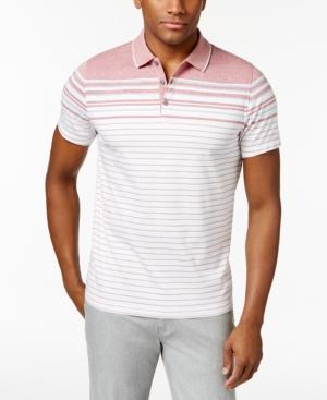 Alfani Men's Stretch Engineered Striped Polo, Created For Macy's