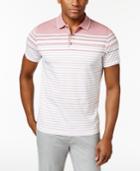 Alfani Men's Stretch Engineered Striped Polo, Created For Macy's
