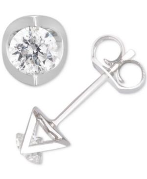 Diamond Geometric Stud Earrings (5/8 Ct. T.w.) In 14k White Gold