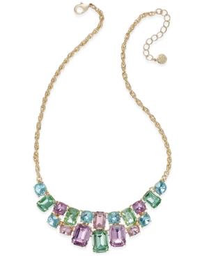 Charter Club Gold-tone Multi-crystal Statement Necklace, Only At Macy's