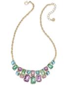 Charter Club Gold-tone Multi-crystal Statement Necklace, Only At Macy's