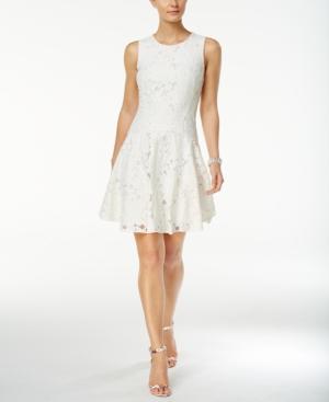 Tommy Hilfiger Floral Lace Fit & Flare Dress