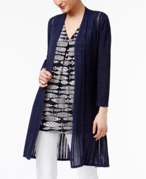 Alfani Illusion-knit Cardigan, Created For Macy's