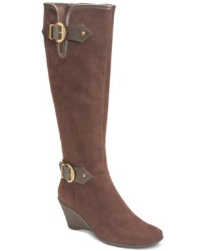 Aerosoles Wonderful Tall Wedge Boots Women's Shoes