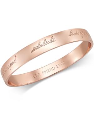 Kate Spade New York Rose Gold-tone Bridesmaid Bangle Bracelet