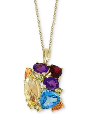 Effy Multi-gemstone 18 Pendant Necklace (14 Ct. T.w.) In 14k Gold