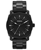 Fossil Men's Machine Black Tone Stainless Steel Bracelet Watch 42mm Fs4775