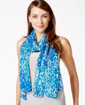 Calvin Klein Cheetah Spots Oblong Scarf