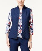 Alfred Dunner Petite Uptown Girl Quilted Vest