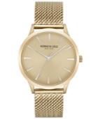 Kenneth Cole New York Men's Gold-tone Stainless Steel Mesh Bracelet Watch 42mm
