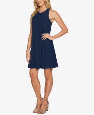 Cece Clip-dot Twist-back Dress