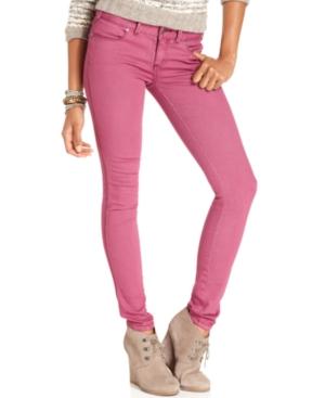 Free People Jeans, Skinny Colored-denim Pink Wash