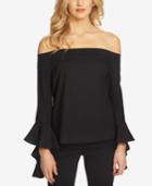 1.state Ruffled-sleeve Off-the-shoulder Top