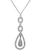 Pave Classica By Effy Diamond Pendant Necklace (3/8 Ct. T.w.) In 14k White Gold