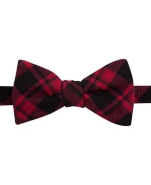 Tommy Hilfiger Fading Plaid Pre-tied Bow Tie