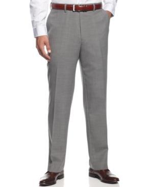 Louis Raphael Dress Pants Comfort Stretch Wool-blend Flat Front