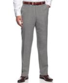 Louis Raphael Dress Pants Comfort Stretch Wool-blend Flat Front
