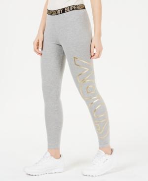 Superdry Ace Metallic Logo-waistband Leggings