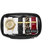 Guess Women's White Strap Watch & Interchangeable Straps Set 40mm U0714l2