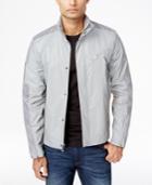 Calvin Klein Men's Reflective-mesh Stand-collar Jacket