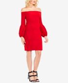 Vince Camuto Off-the-shoulder Bubble-sleeve Dress