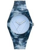 Guess Women's Light Blue Silicone Strap Watch 42mm