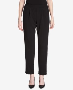 Calvin Klein Piped Straight-leg Pants