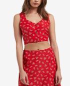 Volcom Juniors' Back In The Daisy Smocked Crop Top