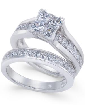 Diamond Composite Bridal Set (1-1/2 Ct. T.w.) In 14k White Gold